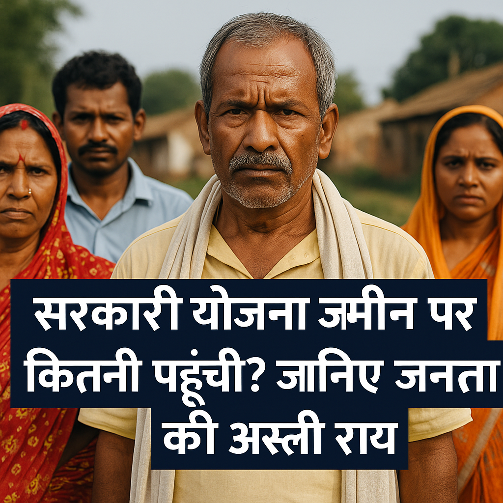 सरकारी योजना ज़मीन पर कितनी पहुंची? जानिए जनता की असली राय