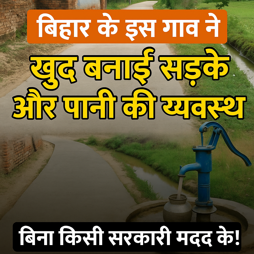 बिहार के इस गांव ने खुद बनाई सड़कों और पानी की व्यवस्था – बिना किसी सरकारी मदद!